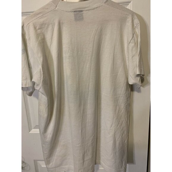 Vintage 1990s JAM Jesus And Me Puffy Print Single Stitch Screen Stars T Shirt XL - Picture 8 of 8